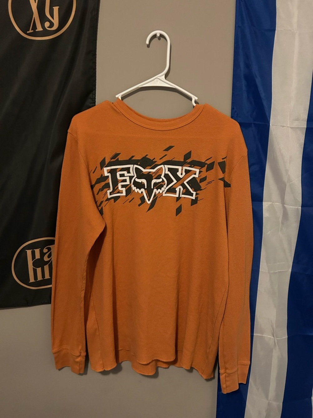 Fox Orange Long Sleeve Graphic Thermal Tee